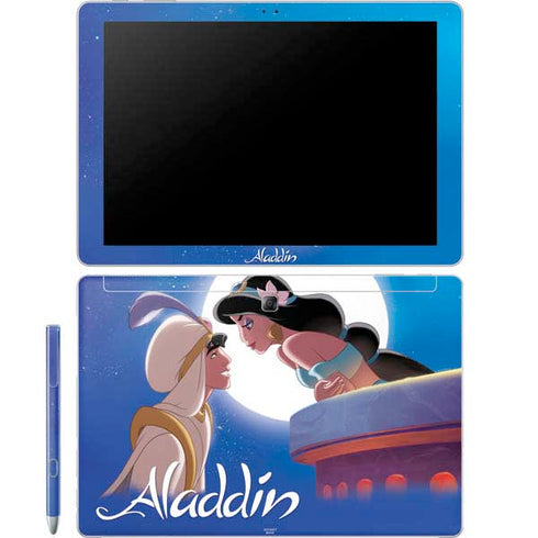 Disney Aladdin and Princess Jasmine Kiss Galaxy Book 12in Skin