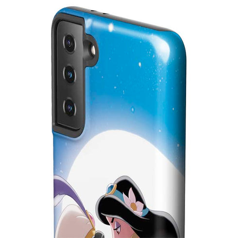 Disney Aladdin and Princess Jasmine Kiss Galaxy S21 FE Pro Case