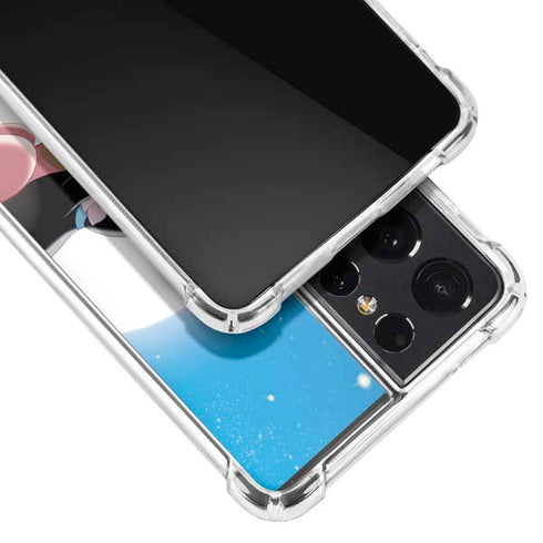 Disney Aladdin and Princess Jasmine Kiss Galaxy S21 Ultra 5G Clear Case