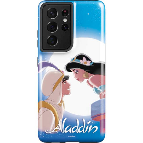 Disney Aladdin and Princess Jasmine Kiss Galaxy S21 Ultra 5G Pro Case