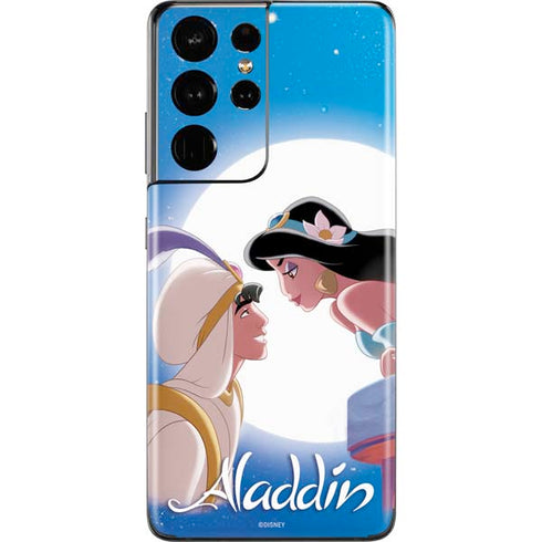 Disney Aladdin and Princess Jasmine Kiss Galaxy S21 Ultra 5G Skin