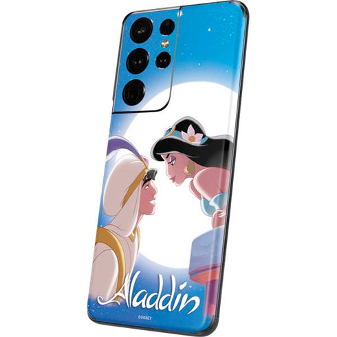 Disney Aladdin and Princess Jasmine Kiss Galaxy S21 Ultra 5G Skin