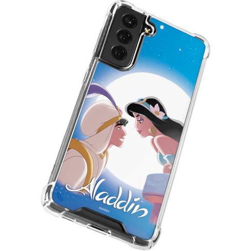 Disney Aladdin and Princess Jasmine Kiss Galaxy S22 Clear Case