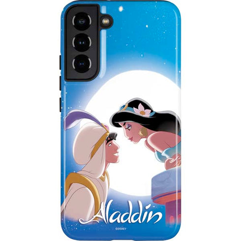 Disney Aladdin and Princess Jasmine Kiss Galaxy S22 Plus Pro Case