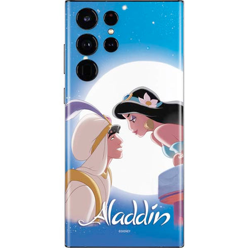 Disney Aladdin and Princess Jasmine Kiss Galaxy S22 Ultra Skin