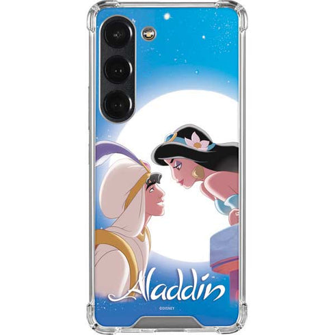 Disney Aladdin and Princess Jasmine Kiss Galaxy S23 Clear Case