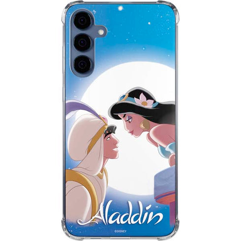 Disney Aladdin and Princess Jasmine Kiss Galaxy S24 Clear Case