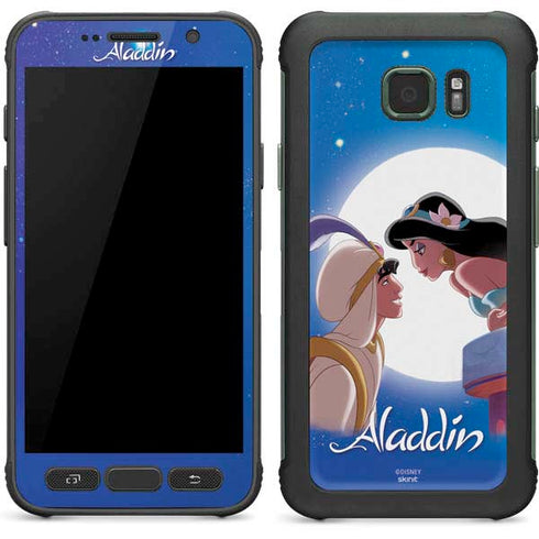 Disney Aladdin and Princess Jasmine Kiss Galaxy S7 Active Skin