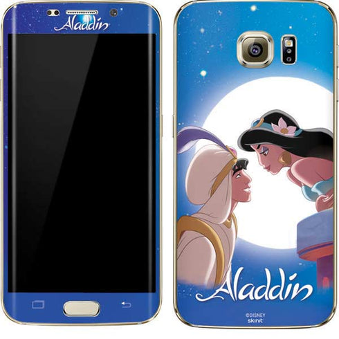 Disney Aladdin and Princess Jasmine Kiss Galaxy S7 Edge Skin
