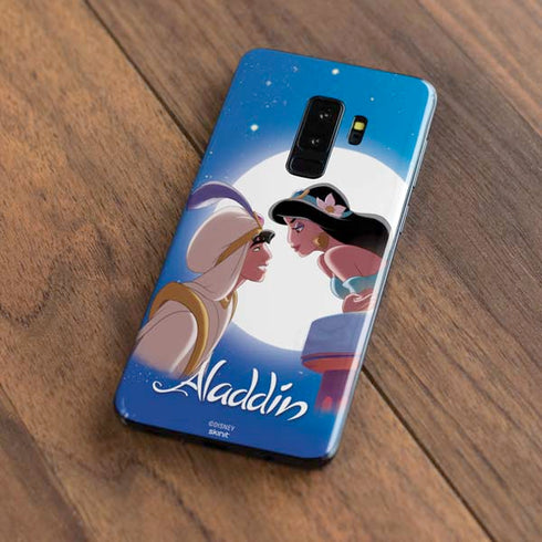 Disney Aladdin and Princess Jasmine Kiss Galaxy S9 Plus Skin