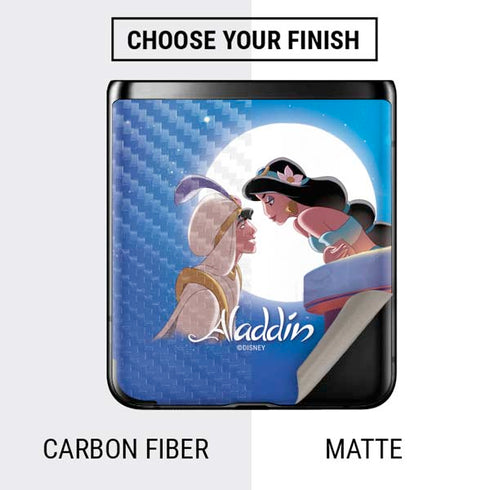Disney Aladdin and Princess Jasmine Kiss Galaxy Z Flip Skin