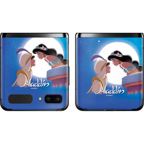 Disney Aladdin and Princess Jasmine Kiss Galaxy Z Flip Skin