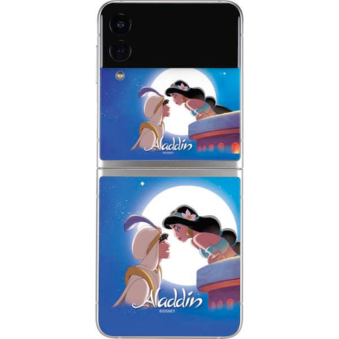 Disney Aladdin and Princess Jasmine Kiss Galaxy Z Flip3 5G Skin