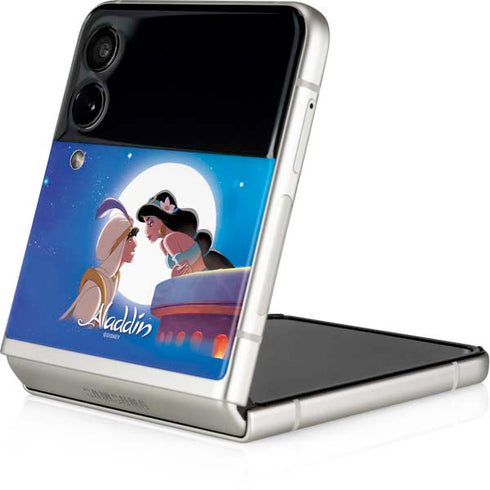 Disney Aladdin and Princess Jasmine Kiss Galaxy Z Flip3 5G Skin