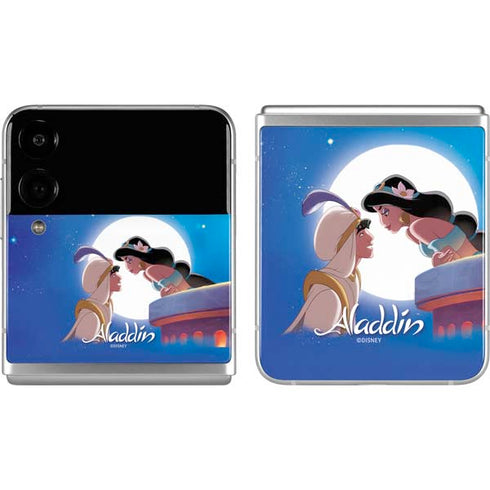 Disney Aladdin and Princess Jasmine Kiss Galaxy Z Flip4 5G Skin