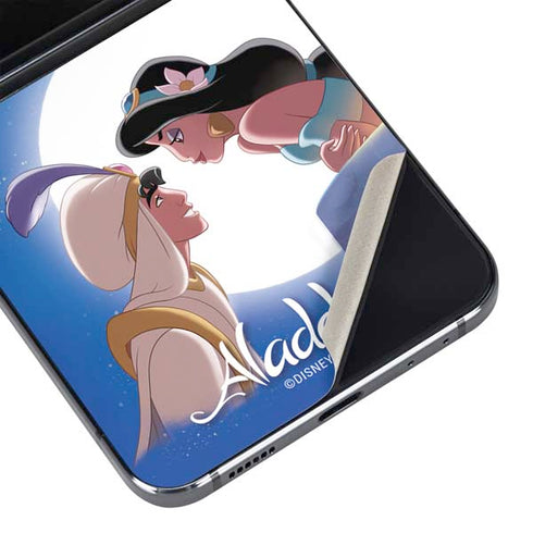 Disney Aladdin and Princess Jasmine Kiss Galaxy Z Flip5 5G Skin