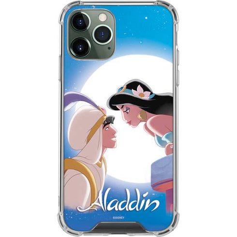 Disney Aladdin and Princess Jasmine Kiss iPhone 11 Pro Max Clear Case