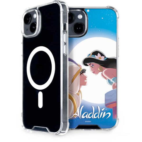 Disney Aladdin and Princess Jasmine Kiss iPhone 13 MagSafe Case