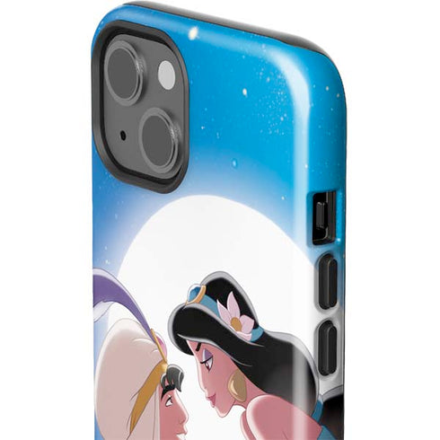Disney Aladdin and Princess Jasmine Kiss iPhone 14 Plus Impact Case
