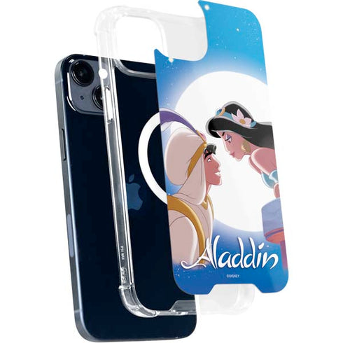 Disney Aladdin and Princess Jasmine Kiss iPhone 15 Plus MagSafe Case