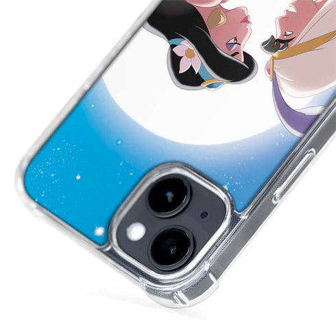 Disney Aladdin and Princess Jasmine Kiss iPhone 15 Plus MagSafe Case