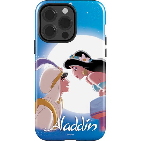 Disney Aladdin and Princess Jasmine Kiss iPhone 14 Pro Impact Case