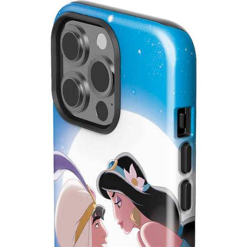Disney Aladdin and Princess Jasmine Kiss iPhone 14 Pro Impact Case