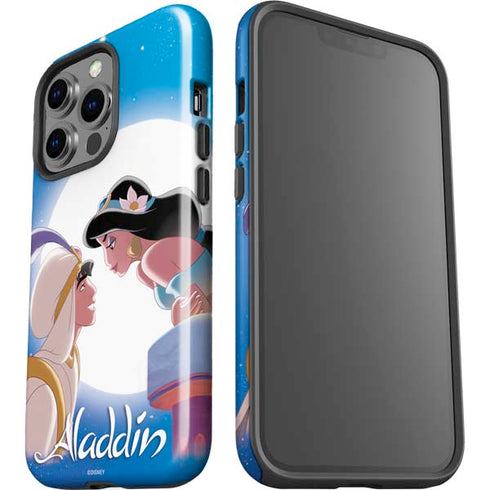 Disney Aladdin and Princess Jasmine Kiss iPhone 14 Pro Impact Case