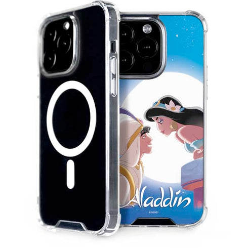 Disney Aladdin and Princess Jasmine Kiss iPhone 14 Pro MagSafe Case