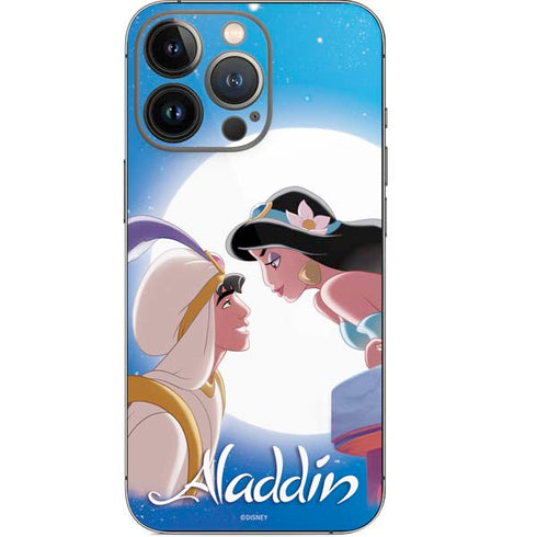Disney Aladdin and Princess Jasmine Kiss iPhone 14 Pro Skin