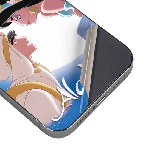 Disney Aladdin and Princess Jasmine Kiss iPhone 14 Pro Skin