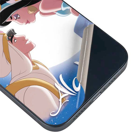 Disney Aladdin and Princess Jasmine Kiss iPhone 15 Skin