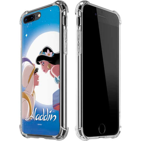 Disney Aladdin and Princess Jasmine Kiss iPhone 7/8 Plus Clear Case