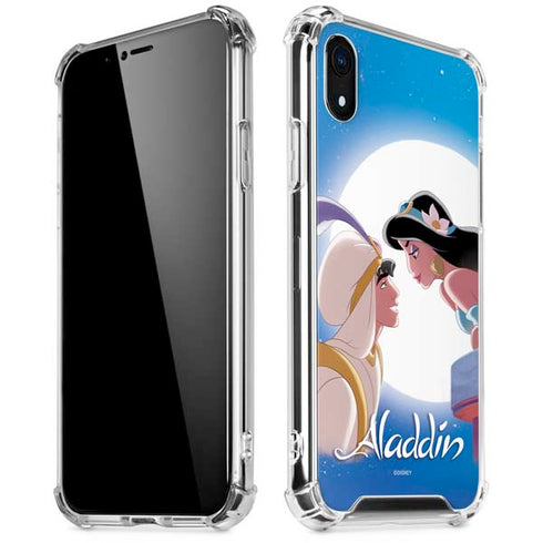 Disney Aladdin and Princess Jasmine Kiss iPhone XR Clear Case