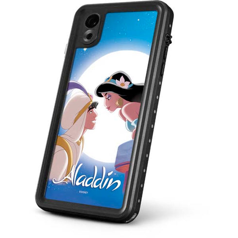 Disney Aladdin and Princess Jasmine Kiss iPhone XR Waterproof Case