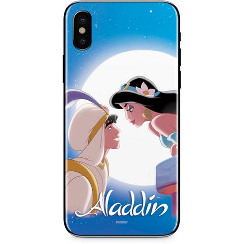 Disney Aladdin and Princess Jasmine Kiss iPhone XS Skin