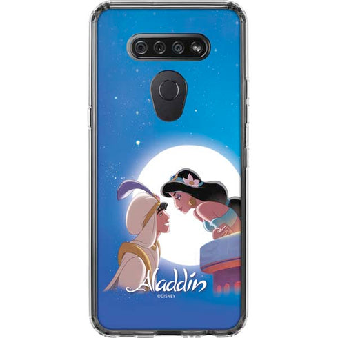 Disney Aladdin and Princess Jasmine Kiss LG K51/Q51 Clear Case