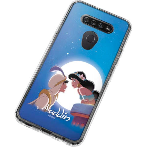 Disney Aladdin and Princess Jasmine Kiss LG K51/Q51 Clear Case