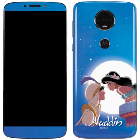 Disney Aladdin and Princess Jasmine Kiss Moto E5 Plus Skin