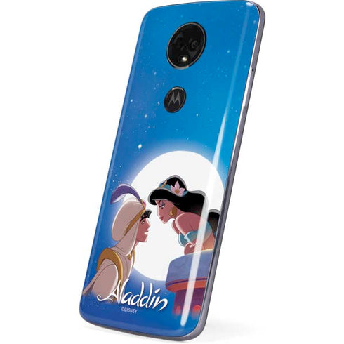 Disney Aladdin and Princess Jasmine Kiss Moto E5 Plus Skin