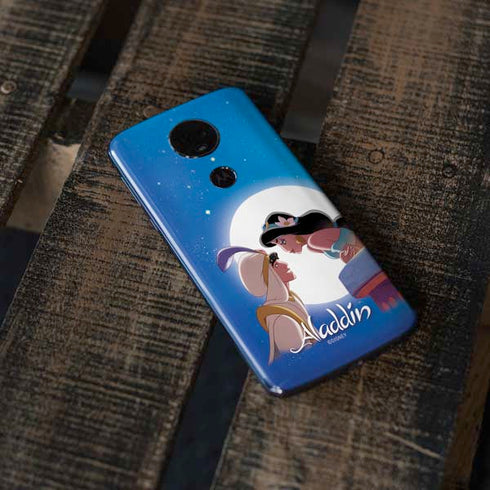 Disney Aladdin and Princess Jasmine Kiss Moto E5 Plus Skin