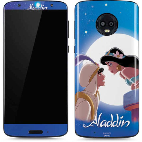 Disney Aladdin and Princess Jasmine Kiss Moto G6 Skin