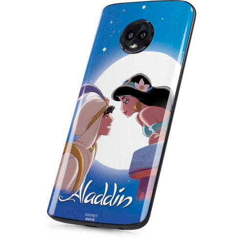 Disney Aladdin and Princess Jasmine Kiss Moto G6 Skin