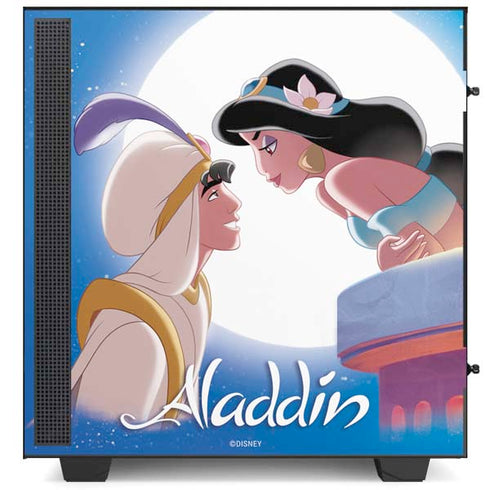 Disney Aladdin and Princess Jasmine Kiss NZXT H510 Compact ATX Mid-Tower Case Skin