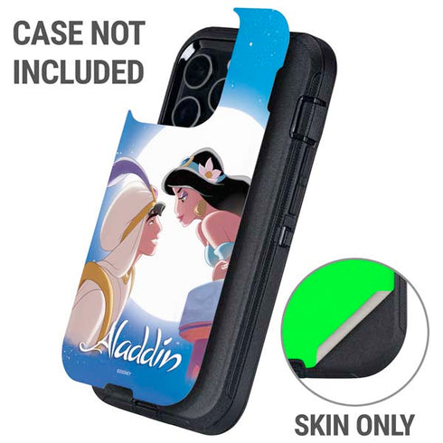 Disney Aladdin and Princess Jasmine Kiss Otterbox Defender iPhone Skin