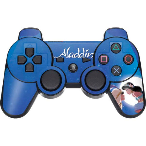 Disney Aladdin and Princess Jasmine Kiss PS3 Dual Shock wireless controller Skin