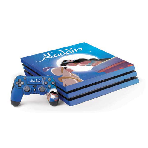 Disney Aladdin and Princess Jasmine Kiss PS4 Pro Bundle Skin
