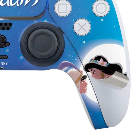 Disney Aladdin and Princess Jasmine Kiss PS5 Controller Skin