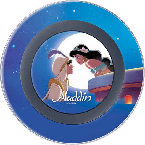 Disney Aladdin and Princess Jasmine Kiss Wireless Charger Skin
