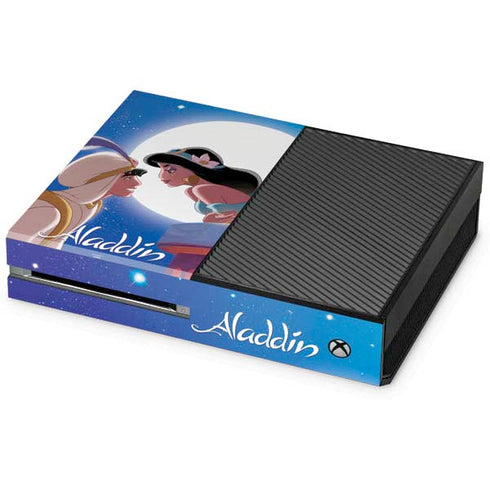 Disney Aladdin and Princess Jasmine Kiss Xbox One Console Skin